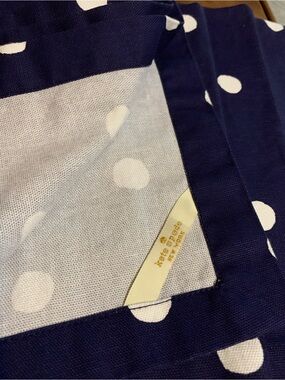 kate spade of New York Navy and White Polka Dot dinner napkin set of 4
